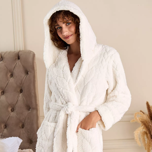 <span class=keywords><strong>Peignoir</strong></span> <span class=keywords><strong>de</strong></span> <span class=keywords><strong>bain</strong></span> léger en polaire à capuche pour <span class=keywords><strong>femme</strong></span>, grandes tailles, vêtement <span class=keywords><strong>de</strong></span> nuit d'hiver, séchage rapide, avec poches, fabrication ODM - Product Image 4