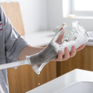 Cup Scrubber Glass Water <strong>Bottle</strong> Cleaner <strong>Brush</strong> Long Handle Baby <strong>Bottles</strong> Cleaner <strong>Brush</strong> Soft Sponge <strong>Bottle</strong> <strong>Brush</strong> - Product Image 4