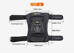 <span class=keywords><strong>Protezioni</strong></span> Professionali Traspiranti in PP per Ginocchia e Gomiti da <span class=keywords><strong>Moto</strong></span>, Set da 4 Pezzi, Antiurto e Resistenti al Vento - Product Image 5