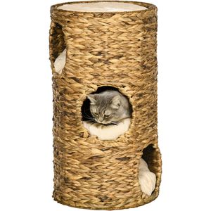 Casa para Mascotas de Jacinto de Agua Natural, Diseño Sólido, Redonda, de 3 Pisos, en Venta a Precio Económico - Product Image 1