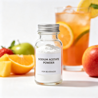 Poudre d'acétate de sodium anhydre de qualité alimentaire E262 CAS127-09-3, conservateur certifié casher et halal pour boulangerie, boissons et sauces
