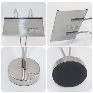 Stainless Steel Cross Shape Menu Stand For Restaurant <b>Table</b> <b>Card</b> Holder Display Rack - Product Image 3