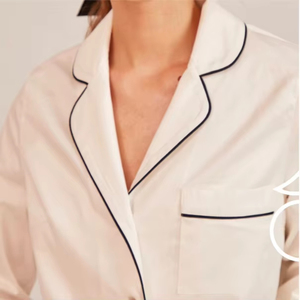 Pyjama long de luxe 100% soie de mûrier pour femmes, ensemble de pyjama deux pièces pour l'été et l'automne - Product Image 4