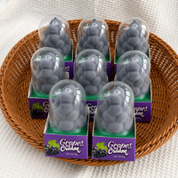 Crème glacée multi-saveurs très demandée, formes variées, mélange de crèmes glacées aux fruits (raisin, pêche, fraise, mangue)