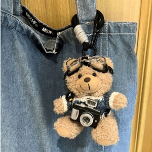 Nuevo Llavero de Peluche con Forma de Oso Teddy con Cámara, Estilo Moderno, Lindo Colgante para Bolso, Regalo Creativo de Oso Marrón para Parejas y Amigos - Product Image 2