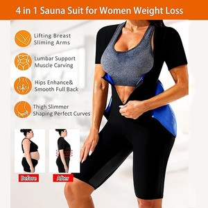 Combinaison sans couture Yangsa pour femme, pour la perte de poids, le remodelage du corps, l'amincissement, l'entraînement, le yoga, le <span class=keywords><strong>sauna</strong></span> - Product Image 5
