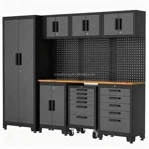 Tool Cabinets Mobile Heavy Duty Workshop Storage <strong>Metal</strong> <strong>WorkBench</strong> Mobile Tool Trolley Workstation Combination Tool Chest - Product Image 3