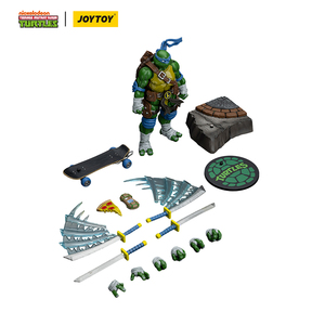 Figura de Acción Coleccionable JOYTOY Oficial y Original de TMNT-Leonardo, Escala 1/18, Articulada, con Accesorios - Product Image 5