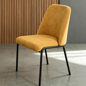 <span class=keywords><strong>Chaise</strong></span> de salle à manger moderne en tissu rembourré, <span class=keywords><strong>chaise</strong></span> d'appoint à dossier haut incurvé, <span class=keywords><strong>chaise</strong></span> d'appoint avec pieds en métal noir pour salle à manger, <span class=keywords><strong>cuisine</strong></span>, maison - Product Image 4