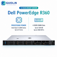 Serveur de calcul haute performance avec processeur Xeon série E-2400, garantie de 3 ans, serveur rack Dell PowerEdge R360 1U