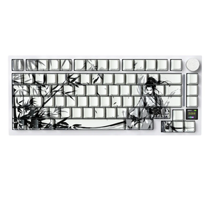 Clavier mécanique ATTACK <span class=keywords><strong>SHARK</strong></span> X820Ultra Tri-mode Gasket, disposition 75%, écran couleur RGB, bouton rotatif, clavier de jeu sans fil pour joueurs - Product Image 1