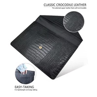 Sac pour ordinateur portable en cuir PU personnalisé Boshiho, étui pour tablette, étanche, pour homme et femme, sac pour ordinateur portable MacBook/Pad