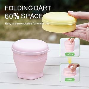 Sale Collapsible Silicone Travel Cup Lid Outdoor Sports Folding Camping <b>Drinkware</b> for Outdoor Adventures - Product Image 3
