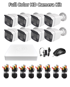Kit de caméra de sécurité TSEye 8CH 2MP XVR, système de surveillance CCTV avec vision nocturne couleur, détection de mouvement, étanche IP67 - Product Image 2