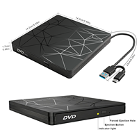 Lecteur graveur de DVD externe USB 3.0, lecteur de CD/DVD ROM, lecteur optique externe pour PC, lecteur de CD/DVD externe, lecteur optique
