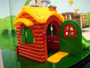 KAIQI GROUP Kids 'Happy Hut Slide Play House Favorite Backyard Plastic Playsets Durable PE Material for Residential Airport Use - Product Image 5