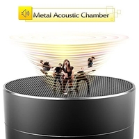 2026 Fabrika Fiyatı Metal Taşınabilir Kablosuz Bluetooth Hoparlör A10 TF Kartlı FM Radyo AUX Girişli Cep Telefonu İçin