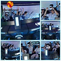 Machine de jeu VR/AR 9D, soucoupe volante, simulateur de vol VR, machine de jeu VR UFO, équipement de réalité virtuelle pour parc à thème