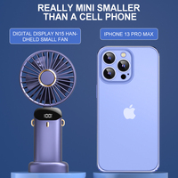Mini Ventilateur Rechargeable USB, Ventilateur Rafraîchissant Léger Pliable et Portable pour Bureau, Extérieur, Maquillage et Camping