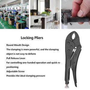 <span class=keywords><strong>Pince</strong></span> multifonctionnelle noire <span class=keywords><strong>Pince</strong></span> de verrouillage <span class=keywords><strong>à</strong></span> mâchoire Verrouillage <span class=keywords><strong>à</strong></span> bouche ronde <span class=keywords><strong>Pince</strong></span> de verrouillage <span class=keywords><strong>à</strong></span> griffe incurvée réglable et ronde - Product Image 2
