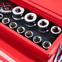 Boîte à outils professionnelle robuste avec cadre métallique et compartiments multiples pour le rangement et l'organisation des outils de réparation automobile