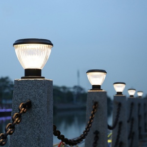 Nouveau prix de gros du fabricant : Lampes solaires LED DC IP65 pour extérieur, jardin, parc, poteau, colonne, en aluminium, lumière du jour 6000K - Product Image 1