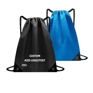 Custom Logo Eco-Friendly Oxford Drawstring Backpack Waterproof Polyester Lining Fashionable Stripe Design Sport Gym <b>Bag</b> Unisex - Product Image 1