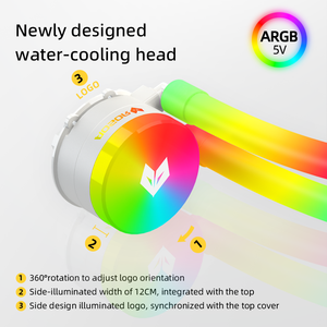 Hot Bán Coolmoon 240Mm Nước Mát Chơi Game PC Tản Nhiệt PC Trường Hợp Chất Lỏng Nước Làm Mát Chất Lượng Tốt <span class=keywords><strong>CPU</strong></span> Chất Lỏng Mát - Product Image 6