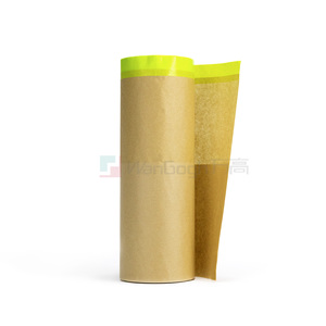 Nastro Adesivo in <span class=keywords><strong>Carta</strong></span> Kraft Wangogh Biodegradabile, Resistente alle Alte Temperature, Adesivo Acrilico Monofacciale Facile da Strappare, Impermeabile per Mascheratura Vernice <span class=keywords><strong>Auto</strong></span> - Product Image 5