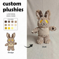 Usine de fabrication de jouets en peluche personnalisés : Modèle de chat en veste, conçu sur mesure par le client, mascotte d'entreprise, Olaf Kitty Kawai, jouet en vinyle et peluche sur mesure