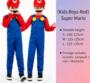 Costume de dessin animé en coton unisexe pour enfants, kit cosplay parent-enfant avec manches bouffantes, <span class=keywords><strong>déguisement</strong></span> pour spectacle sur scène - Product Image 4