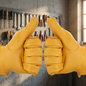FLY FIT International Leather Motorcycle <b>Gloves</b> <b>Touchscreen</b> Needle Detection Breathable Eco-Friendly Lining Thermal Protection - Product Image 2