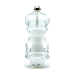 Moulin à sel MILAN en acrylique transparent H. 12CM - Product Image 1