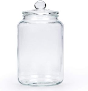 Bocaux en verre contemporains de qualité alimentaire, grande capacité (1 à 20 litres), à large ouverture, pour cuisine et garde-manger, avec couvercle en bois d'acacia, compatibles congélateur, vente en gros - Product Image 2