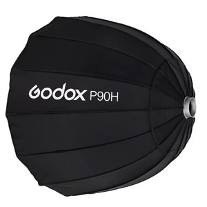 Godox P90H Softbox Parabólico Profundo de 90 cm, <span class=keywords><strong>Reflector</strong></span> Difusor, Caja de Luz de Estudio (Negro) - Product Image 1