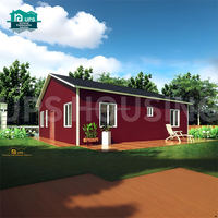 Plans de maison préfabriquée compacte bien conçue à 3 chambres pour usage en appartement, dimensions 7,5m*8m, 98m², maison préfabriquée en panneaux sandwich