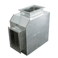 Boîte de silencieux de transition en acier galvanisé, boîte de réduction du bruit de pression statique HVAC