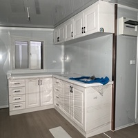 Vente en gros Maison conteneur préfabriquée mobile pour l'extérieur Villa Café-restaurant avec toilettes et chambre à coucher