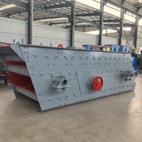 Écran vibrant linéaire à double couche pour l'exploitation minière avec roulement et moteur pour le sable de quartz, le sable de construction, le gravier, machine de criblage
