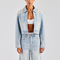 Ensemble veste et jean décontractés pour femmes avec logo personnalisé du fabricant