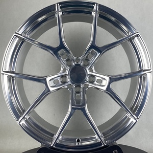 Rines de Auto Forjados en Cromo Pulido y Cepillado, en Oferta, 5*112 5*120 5*114.3 5*130 para Mustang, Audi A3 Rs3 A4 Rs5 Sq8, Tesla - Product Image 1