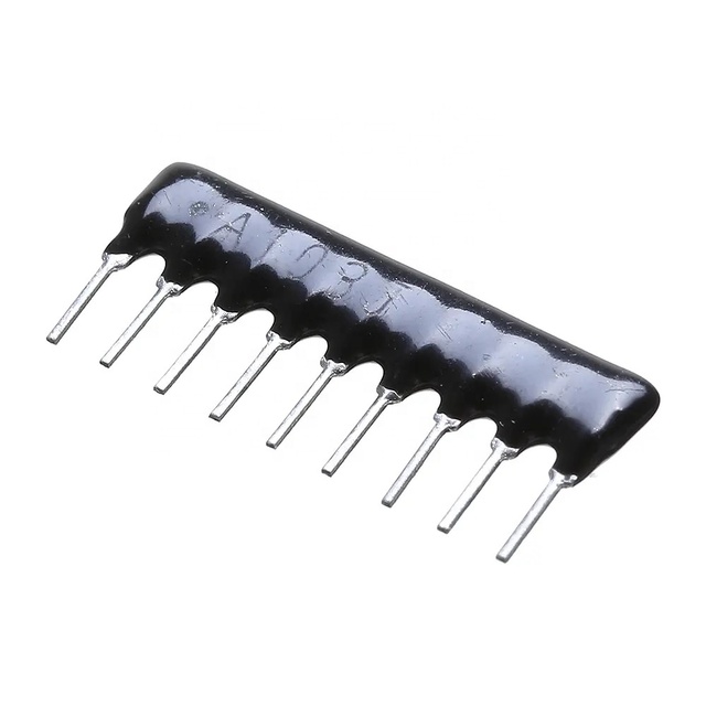 9 Pin Network Resistor Array DIP 1Kohm 10Kohm 22KOHM 33Kohm 1/8W Wirewound High Reliability A102J A223J A103J A332J TOPMAY Good Quality