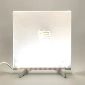 어린이 어린이 미니 전자 수직 아크릴 낙서 지울 빛나는 형광 3D Led 빛 드로잉 보드