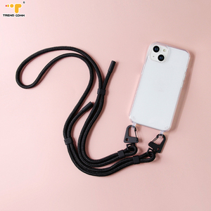 Laisse extensible <span class=keywords><strong>de</strong></span> 120cm anti-perte pour téléphone portable 8mm bandoulière ronde en corde <span class=keywords><strong>de</strong></span> polyester avec crochet <span class=keywords><strong>de</strong></span> sécurité - Product Image 5