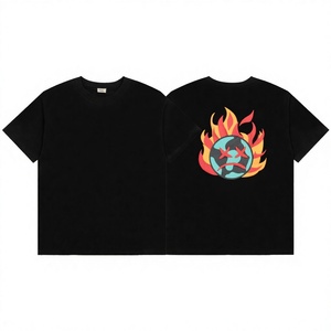 Custom Eco-friendly 240g 100% Cotton Waffle Knit Men's Broken Camouflage Oversized <b>Long</b>-<b>Sleeved</b> Planet Streetwear <b>T</b>-<b>Shirt</b> Loose - Product Image 3