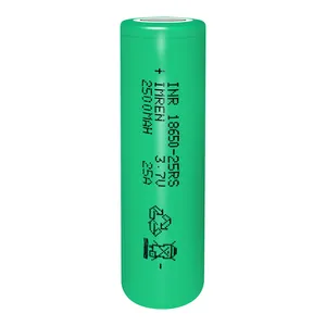 도매 리튬 이온 18650 25R 2500mah 삼성 18650 IMREN 25rs 배터리 2500mah 플랫 셀 리튬 이온 배터리