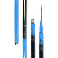 Canne à pêche télescopique en fibre de carbone Q001 9.5H 2.7m 3m 3.3m 3.6m 3.9m 4.5m à action extra rapide multi-sections pour la pêche à la perche en lac et en ruisseau