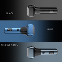 Rasoir électrique pour le visage et la tête Tondeuse à barbe LED intelligente portable Rasoir pour hommes et hommes chauves