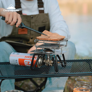 US-1312 Paslanmaz Çelik Katlanabilir Tost Izgara Ağı Eşit Isıtma Taşınabilir Tel Örgü Küçük Gaz Sobası Kamp Açık Hava İçin - Product Image 2