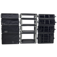 Boîtier de transport pour amplificateur en plastique ABS haute résistance, anti-explosion, HDPE PE 2U 3U 4U 6U 8U 12U 14U 16U 260 390 528 mm de profondeur, OEM